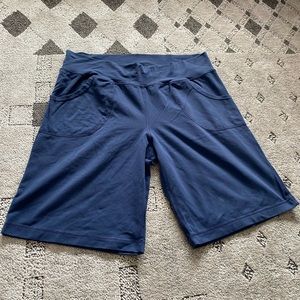 Lululemon Navy Blue Shorts Stretchy. Waist size 34